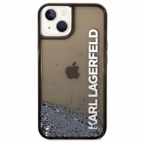 Karl Lagerfeld Liquid Glitter Elong ümbris jaoks iPhone 14 Plus - must