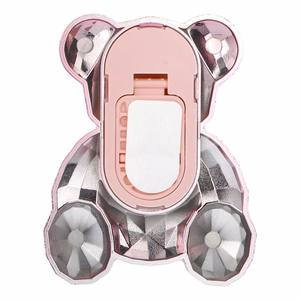 Phone stand BEAR - stick-on - roosa
