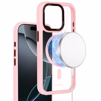 Liavec Hybrid Magsafe Clear Ümbris jaoks Iphone 15 Pro Max light roosa