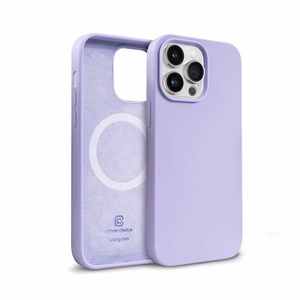 Crong Color Cover Magnetic ümbris seadmele iPhone 14 Pro, MagSafe'iga ühilduv, lilla