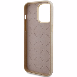 Guess Glitter Glossy Script ümbris jaoks iPhone 15 Pro Max - kuldne