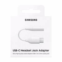 Samsung Headphone Adapter 3.5mm Mini Jack (Female) - USB Type C (Male) valge (EE-UC10JUWEGWW)
