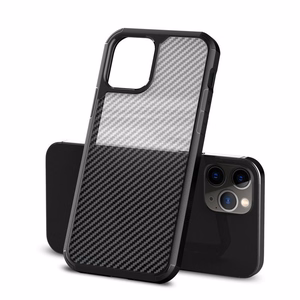 Crong Hybrid Carbon ümbris seadmele iPhone 12 Pro Max, must