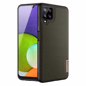 Dux Ducis Fino nailonist kattega ümbris Samsung Galaxy A22 4G roheline