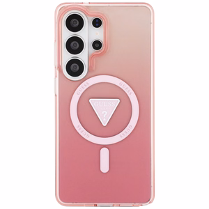 GUESS ümbris for SAMSUNG S26 Ultra GUHMS26LHGTMLCGP (Magnetic IML Gradient Triangle) roosa