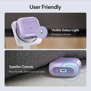 ESR Orbit Halolock MagSafe ümbris jaoks Apple AirPods 4 - lilla