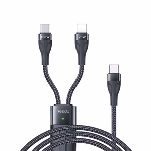 YESIDO KAABEL CA87 100W TYPE-C/2IN1  1,4M 3,5A must