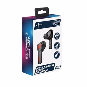 ART juhtmevaba kõrvaklapid bluetooth gaming TWS + dokkimisjaam Type C AP-TW-G10 must