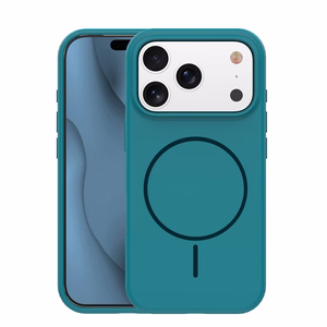 Silicone Thin Mag case for iPhone 12 / 12 Pro 6,1" turquoise
