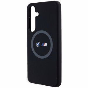 BMW M Silicone Printed Ring MagSafe ümbris jaoks Samsung Galaxy S24+ - must