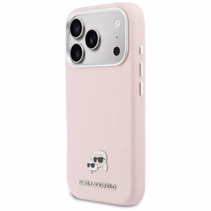 Karl Lagerfeld ümbris iPhone 17 Pro Max 6,9" jaoks, HC MAGSAFE PU FW K&C peamärgiga, roosa