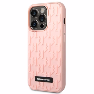 Karl Lagerfeld KLHCP14LRUPKLPP iPhone 14 Pro 6,1" kõvakott różowy/pink 3D Monogram