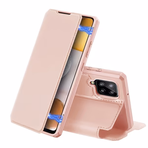 DUX DUCIS Skin X raamaturiiuli tüüpi ümbris Samsung Galaxy A42 5G roosa jaoks