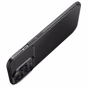 Ümbris CARBON PREMIUM jaoks IPHONE 12 / 12 Pro must