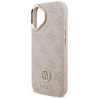 GUESS ümbris jaoks IPHONE 17 compatible with MagSafe GUHMP17SP4GRMDEP (PU W/ 4G Strass Logo) roosa