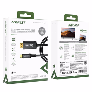 Acefast C1 USB-C/HDMI видеокабель 4K 60Hz HDR 1.8m - черный