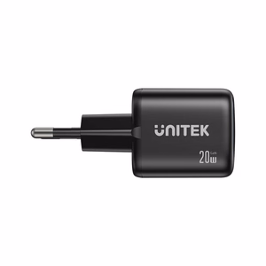 Unitek GaN võrgulaadija USB-A ja USB-C 20W must