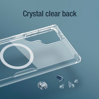 Nillkin Nature Pro armored ümbris with a magnetic ring jaoks Samsung Galaxy S24 Ultra - valge