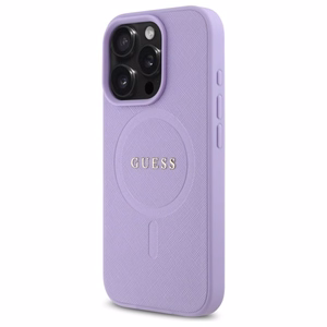 Guess Saffiano MagSafe ümbris jaoks iPhone 16 Pro - lilla