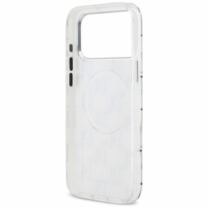 Karl Lagerfeld IML KL Monogram MagSafe Ümbris jaoks iPhone 17 Pro Max - Valge