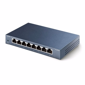 TP-Link TL-SG108 võrgulüliti mittehallatav L2 Gigabit Ethernet (10/100/1000) must