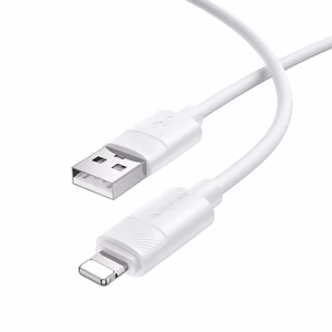 Borofone kaabel BX123 Leya - USB Lightning - 12W 2,4A 1 meetri pikkune valge
