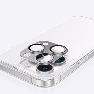 AmazingThing Aviation-Grade Alloy Tempered Glass Lens for iPhone 16 Pro / 16 Pro Max Camera Lens - Gray