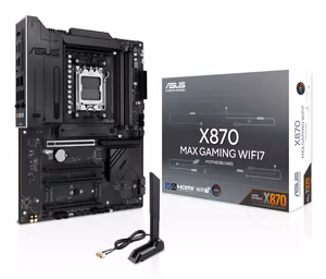ASUS X870 MAX GAMING WIFI7 AMD X870 Socket AM5 ATX emaplaat