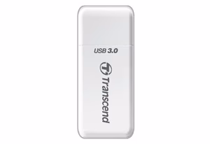 Mälukaardilugeja USB3.1 Transcend RDF5 valge