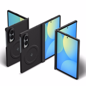 Spigen AirSkin Aramid MagFit MagSafe ümbris mudelile Samsung Galaxy Z Fold 8, must