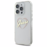 Guess IML Heart Ümbris jaoks iPhone 16 Pro - läbipaistev