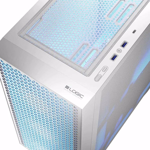 Logic DART PRO ARGB MIDI USB-C arvutikorpus, valge