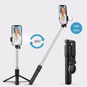 Selfipulk WR1YXS teleskoopstatiiv 0.71m rõngaslambiga - must
