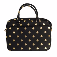 Wonder Briefcase Laptop 17 inches kuldne polka-dot