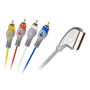 EURO–4 RCA kaabel, 1,5 m, tilgakujuline