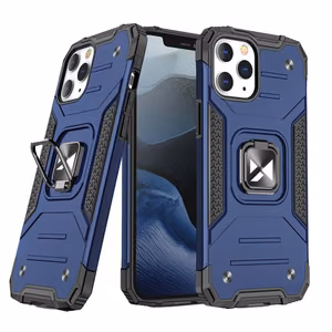 Чехол Wozinsky Ring Armor Case Kickstand Tough Rugged Cover для iPhone 13 Pro синий