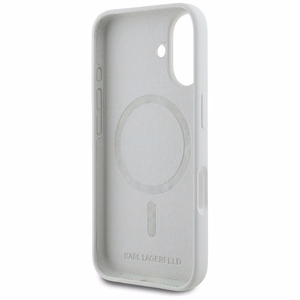 KARL LAGERFELD ümbris jaoks IPHONE 16 compatible with MagSafe KLHMP16SSKCHTCE (Silicone KC Heads) beige