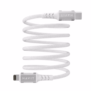 Havit CB6298 - magnetiline USB Type C-Lightning kaabel, 1 m (valge)