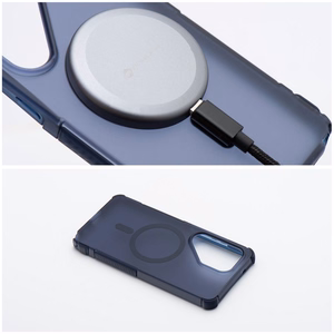Чехол для Samsung A27 Forcell F-Protect BumperX Premium совместимый с MagSafe темно-синий