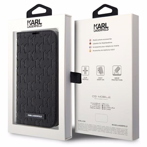 Karl Lagerfeld KLBKP14LSAKLHPK iPhone 14 Pro 6.1" bookcase must/must Saffiano Monogram