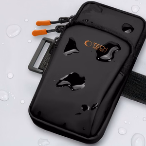 Tech-Protect M7 Universal Sport Armband Ümbris - Must and Oranž