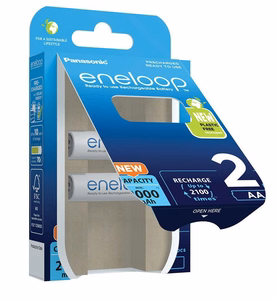 Laetavad patareid PANASONIC ENELOOP AA 2000 mAh 2 tk (BK-3MCDE/2CP)