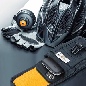 TRAVEL universaalne holster jaoks belt / seljakott must