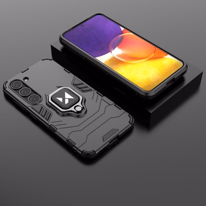 Wozinsky Ring Armor ümbris jaoks Samsung Galaxy S23 armored cover magnetic holder ring must