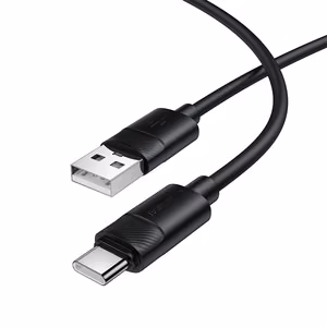 Borofone kaabel BX123 Leya - USB ja tüüp C - 36W 3A 1 meetri pikkune must