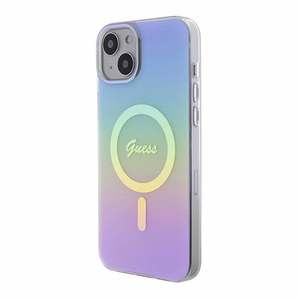 Guess IML Iridescent MagSafe ümbris jaoks iPhone 15 Plus - lilla