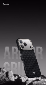 Benks Magnetic Armor Air Armor Grid Kevlar Ümbris Metal Frame 600D (B069) jaoks Iphone 17 Pro must