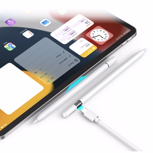 Acefast V3 mahtuvusstiilet iPad juhtmevaba laadimise ja 2 vahetatava otsikuga - valge