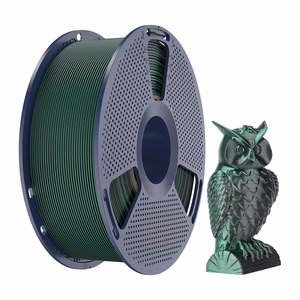Sunlu PLA+ Silk kahevärviline filament (must ja roheline)