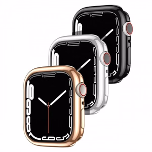 Ümbris Dux Ducis Samo Apple Watch 7 45mm hõbedane (LCD kaitseklaasiga)